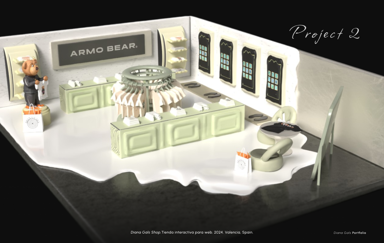 Project 2 — Armo Bear interactive 3D shop