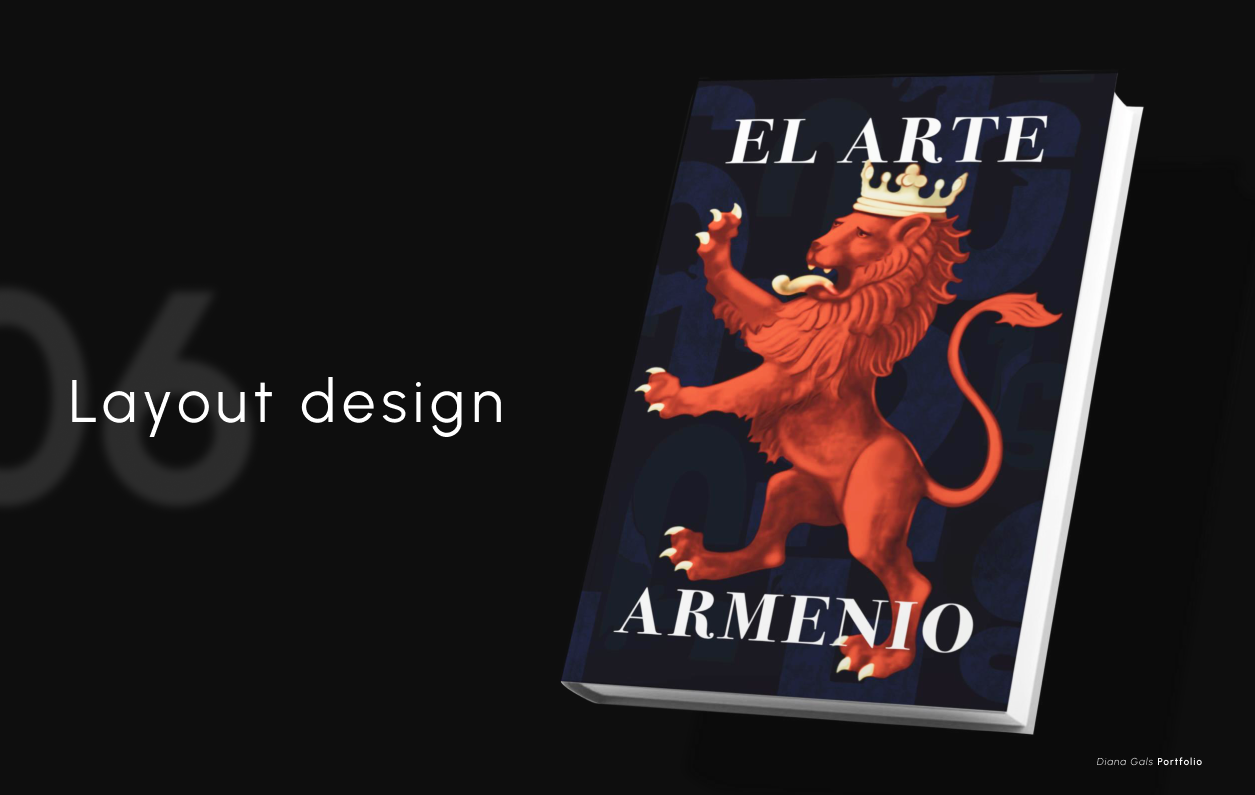 El Arte Armenio — book cover layout design