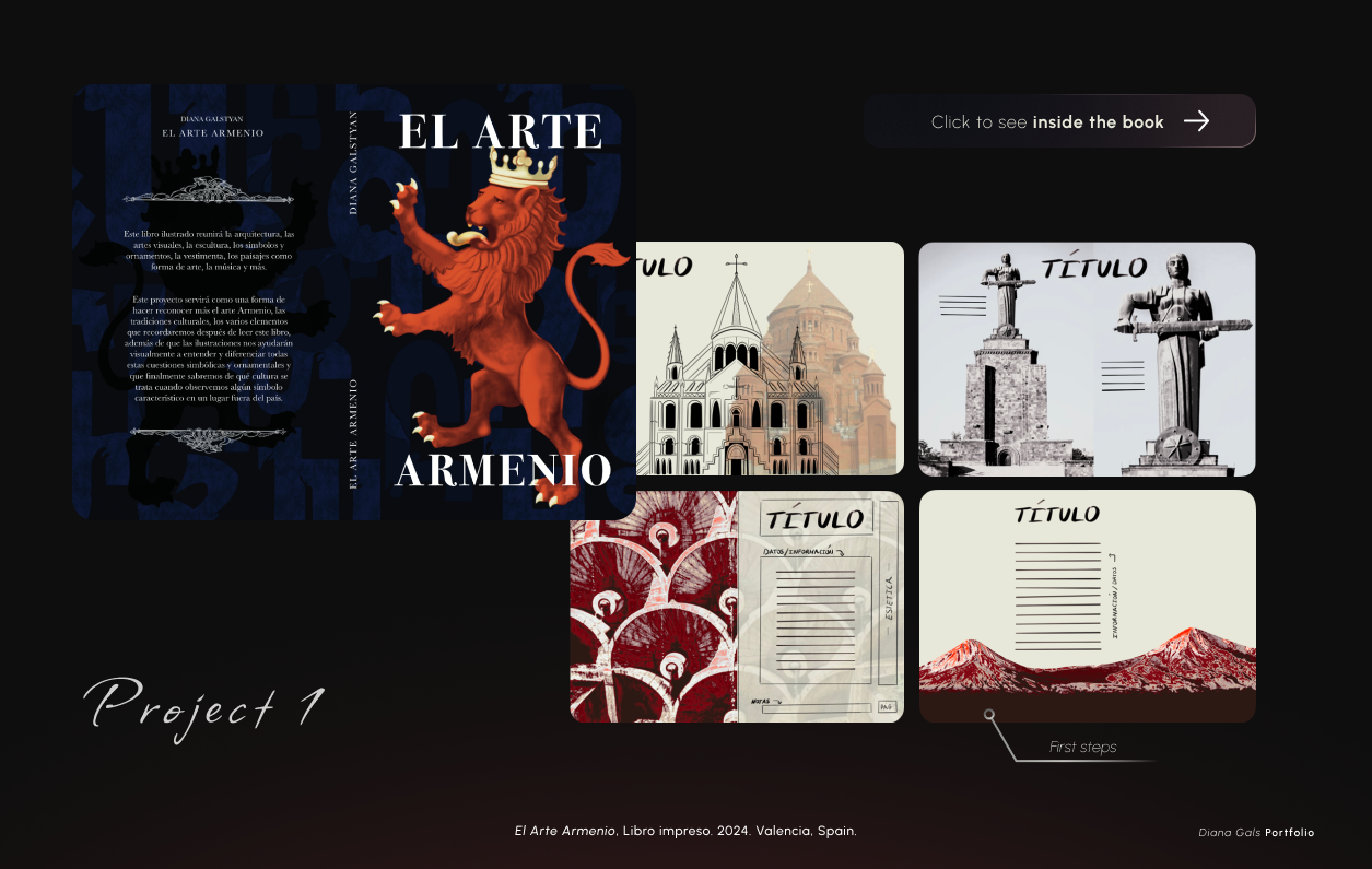 El Arte Armenio — interior layout and spreads