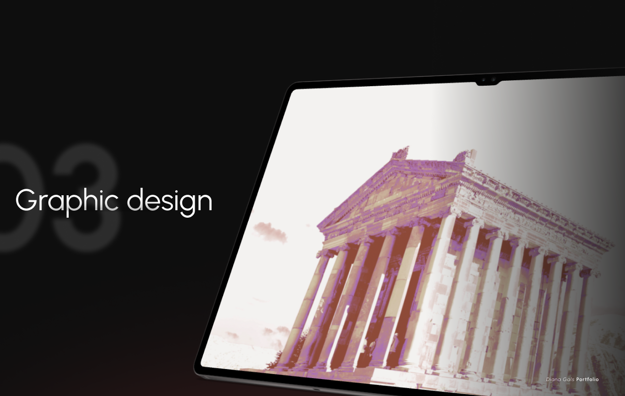 Graphic design on tablet — Diana Gals